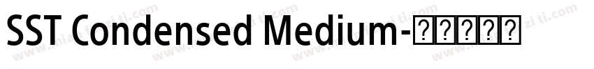 SST Condensed Medium字体转换
